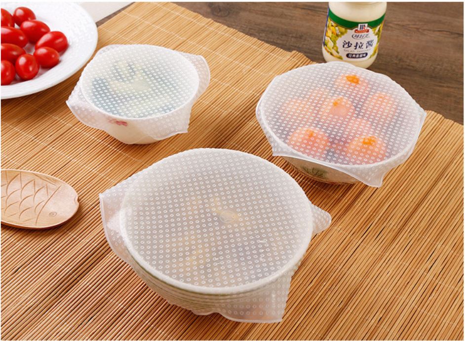 Tapa de silicona reusable para ollas, bowls, tazas, platos, vasos